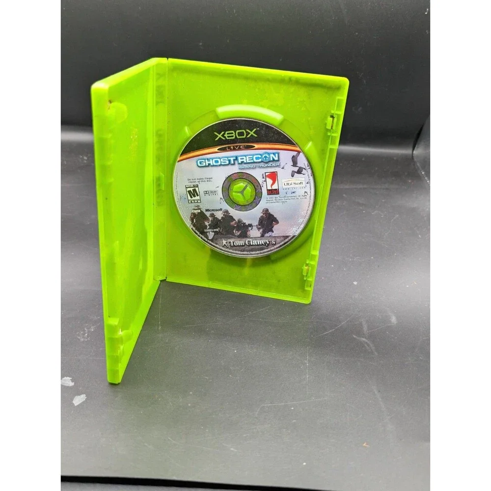 Ghost Recon Island Thunder Original Xbox Disc Case Artwork No Manual Ubisoft